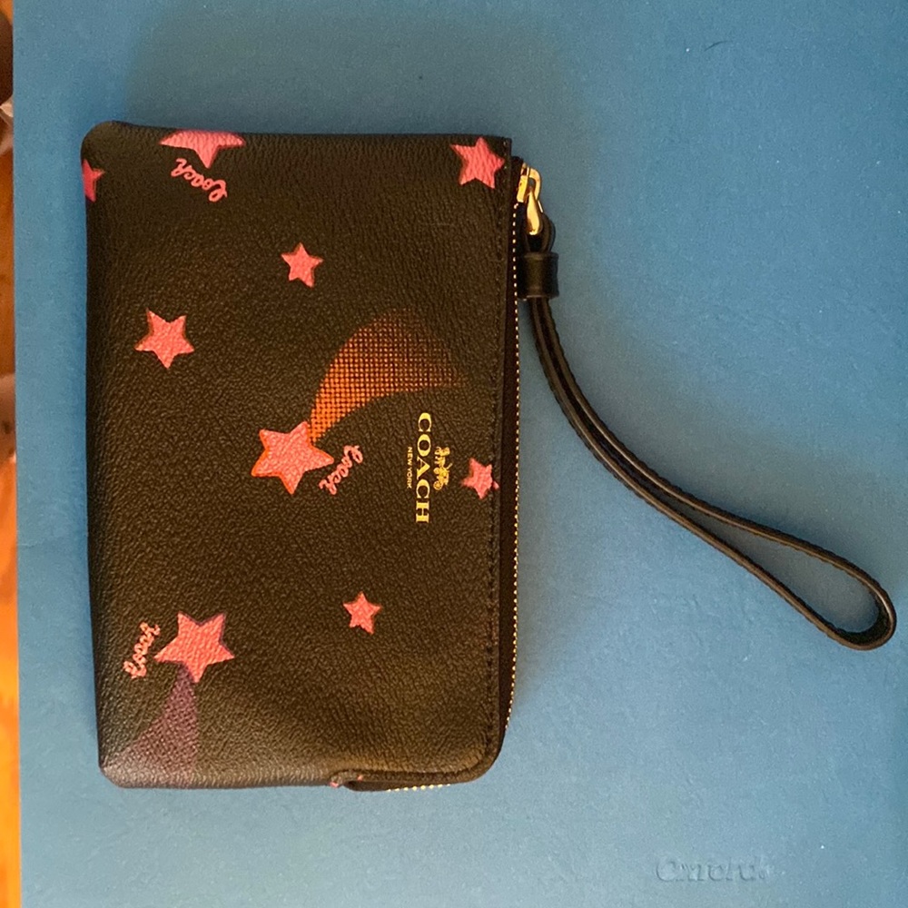 Shooting star coach wristlet